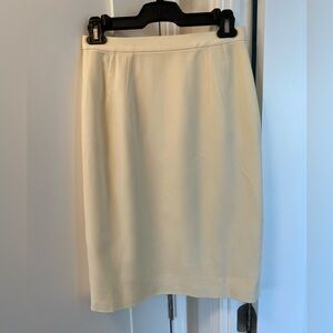 Aquascutum of London Beige Cool Wool Fully Lined Pencil /Straight Skirt